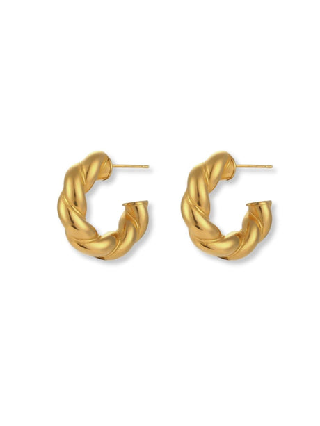 Luen gedraaide oorringen