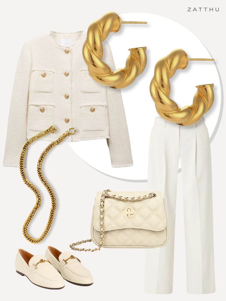 Luen gedraaide oorringen