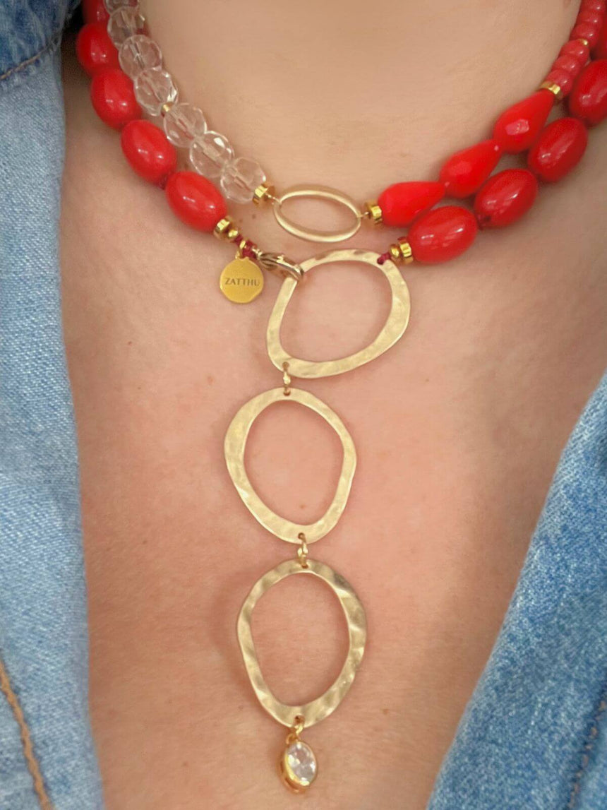 Luma kralenketting rood - One of a Kind