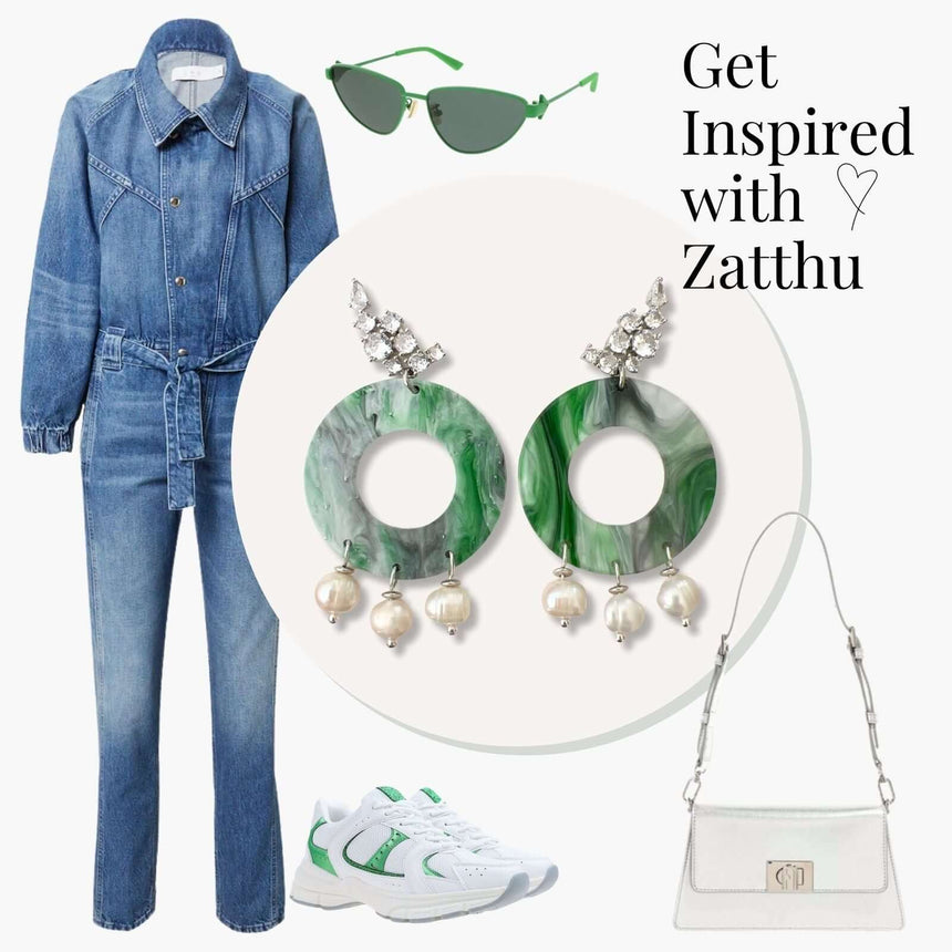 Leto oorbellen met parels en kristal