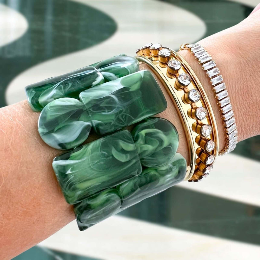 Lidi statement armband groen