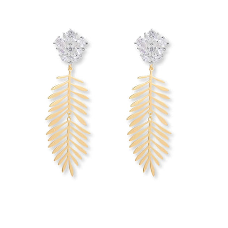 Lioe zirkonia statement oorbellen goud