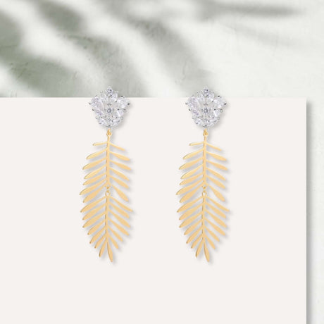 Lioe zirkonia statement oorbellen goud