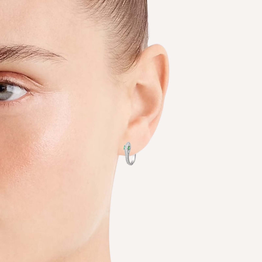 Liza 925 slang huggies zilver