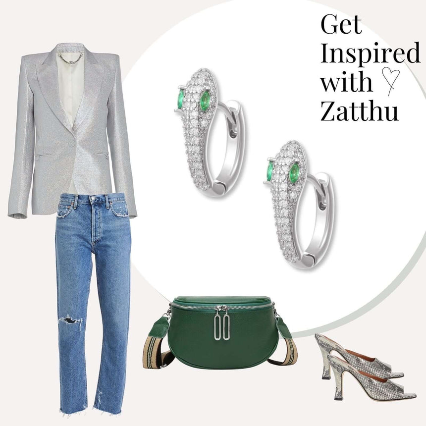 Liza 925 slang huggies zilver