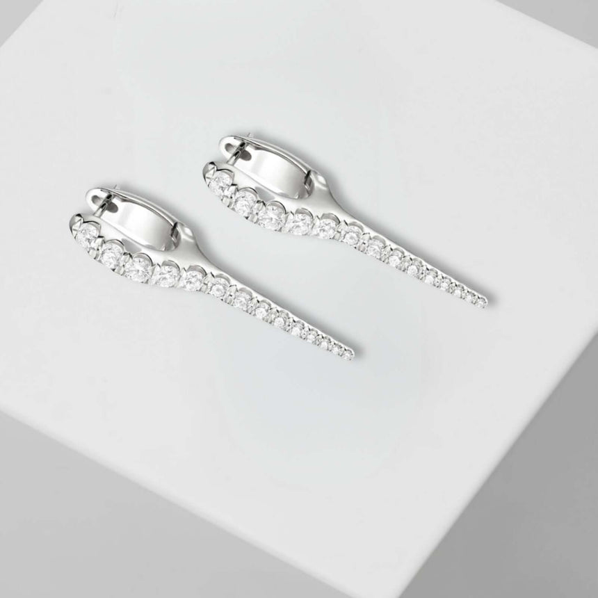 Loet 925 spike oorringen zilver large