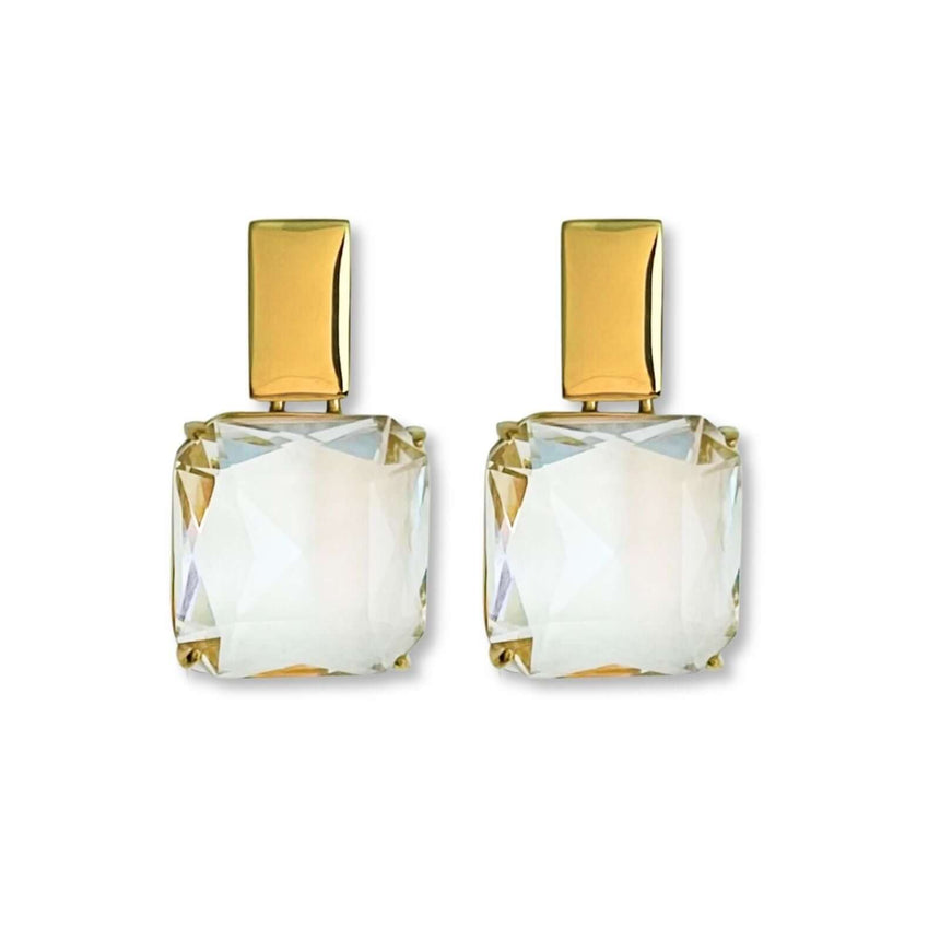 Loum oorbellen van kristal