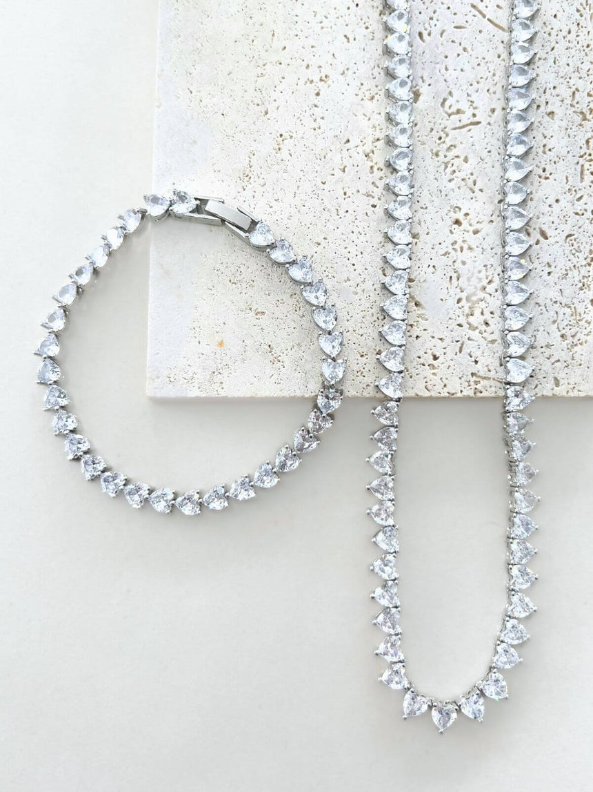 Lowy tennis armband zirkonia hart