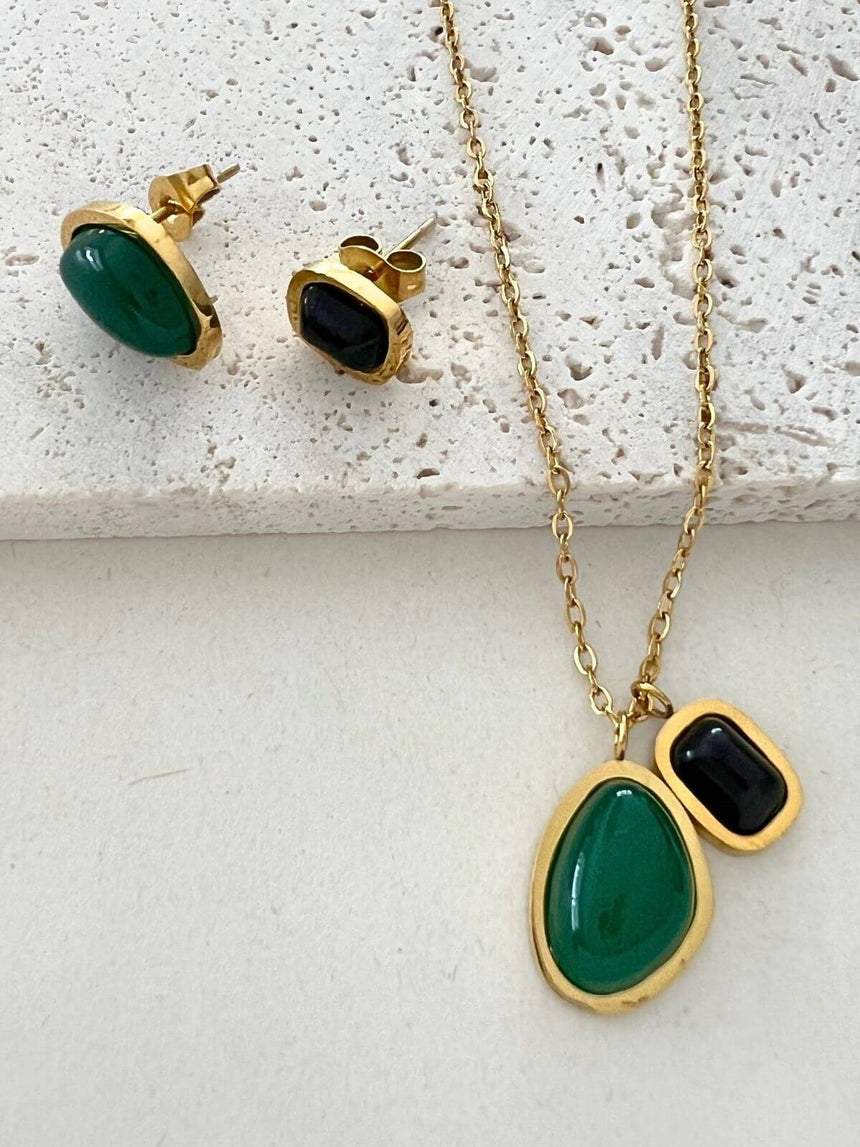 Luci ketting + oorbellen set