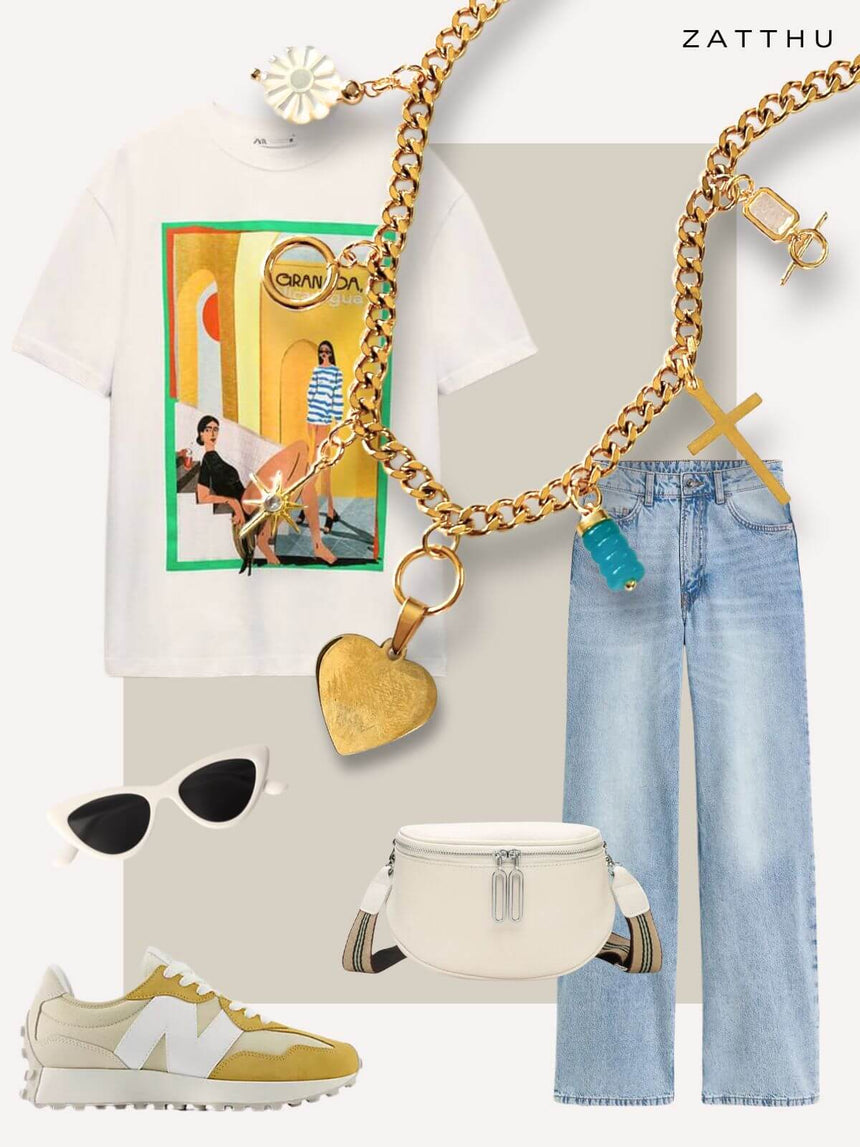 Luxi bedelketting met hart