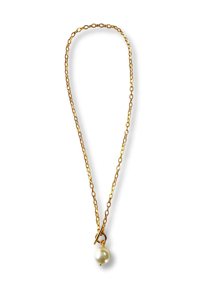 Luxx schakelketting met grote parel