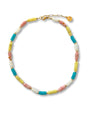 Lyah multicolor kralenketting van natuursteen