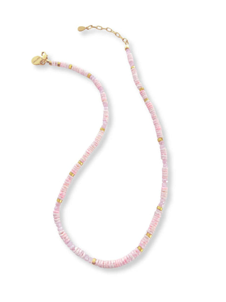 Maro roze kralenketting van schelp