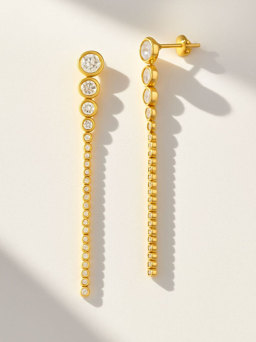 Tijdloze goudkleurige oorbellen voor feest of dagelijks dragen