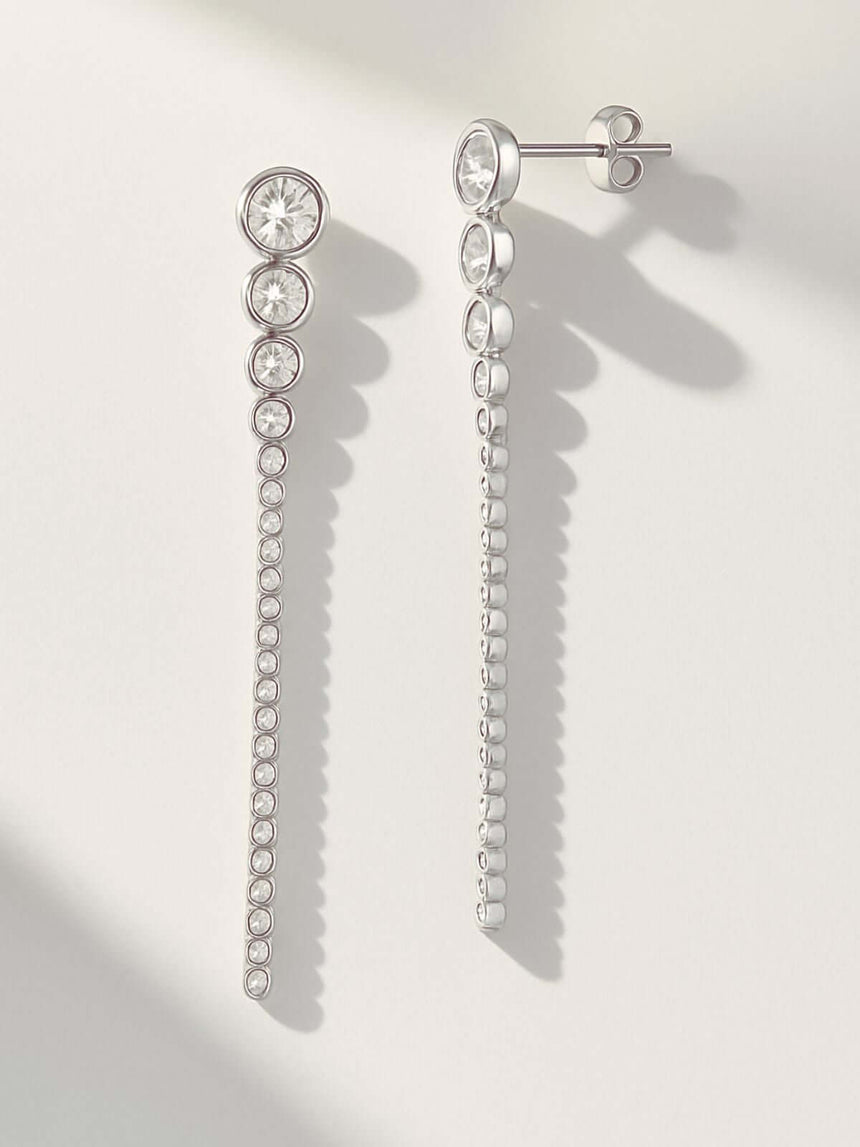 Tijdloze zilverkleurige oorbellen voor dagelijks gebruik