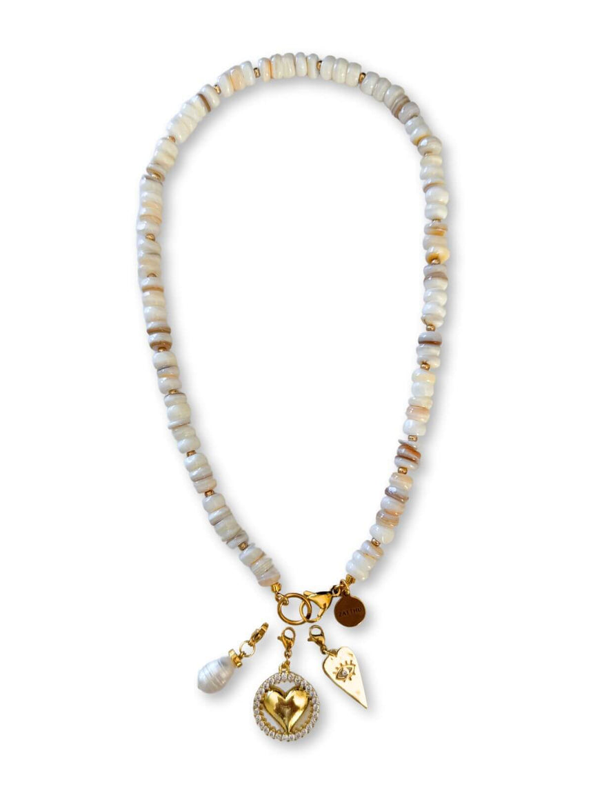 Crèmekleurige kralenketting Naho – elegant en veelzijdig