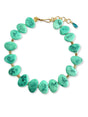 Turquoise-groene statement ketting voor dames van Zatthu Jewelry