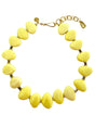 Gele statement ketting van kunsthars voor dames