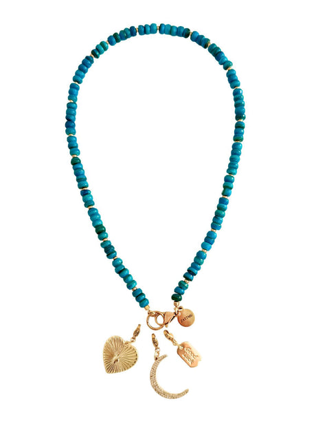 Goudkleurige Nali bedel in hartvorm – perfect voor ketting of armband