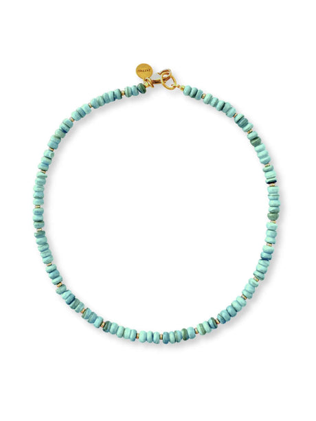 Nadi mintgroene kralenketting van schelp – Zatthu Jewelry