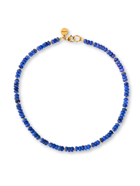 Naik blauwe kralenketting van schelp – Zatthu Jewelry