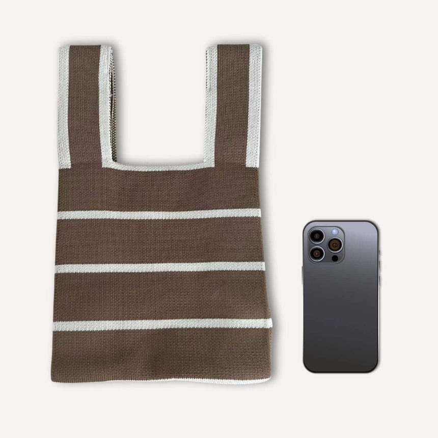 Aarav stoffen tasje bruin creme