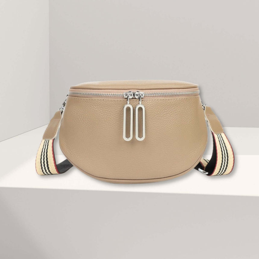 Adyan lederen crossbody beige