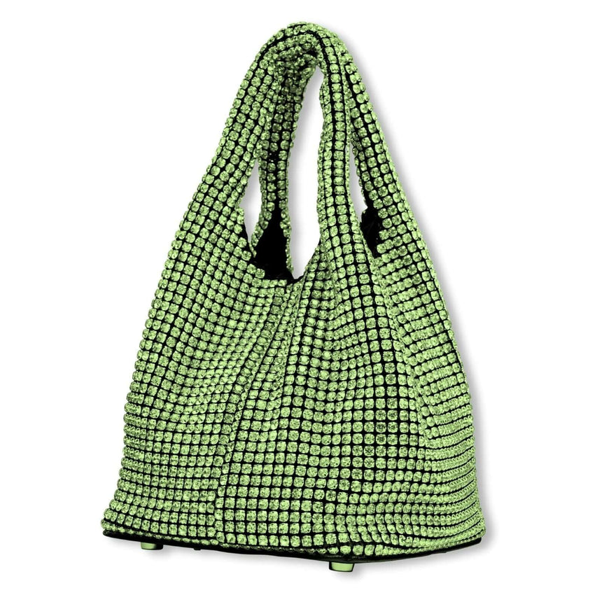 Akito handtas met kristallen groen
