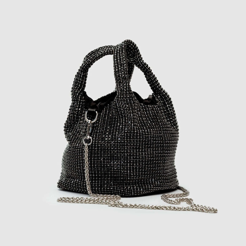 Alain handtas met kristallen zwart