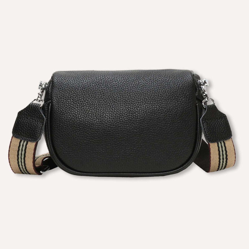 Addie lederen crossbody geel