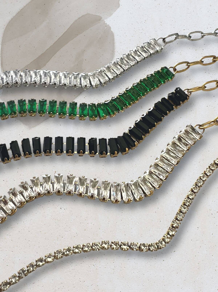 Jone stainless steel armband met zirkonia