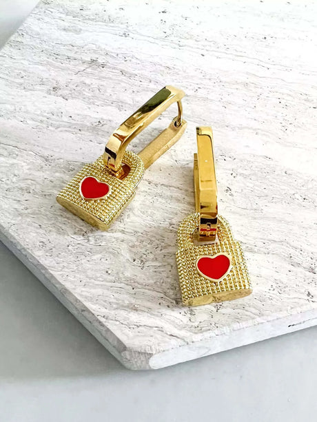 Kali oorbellen met slotje