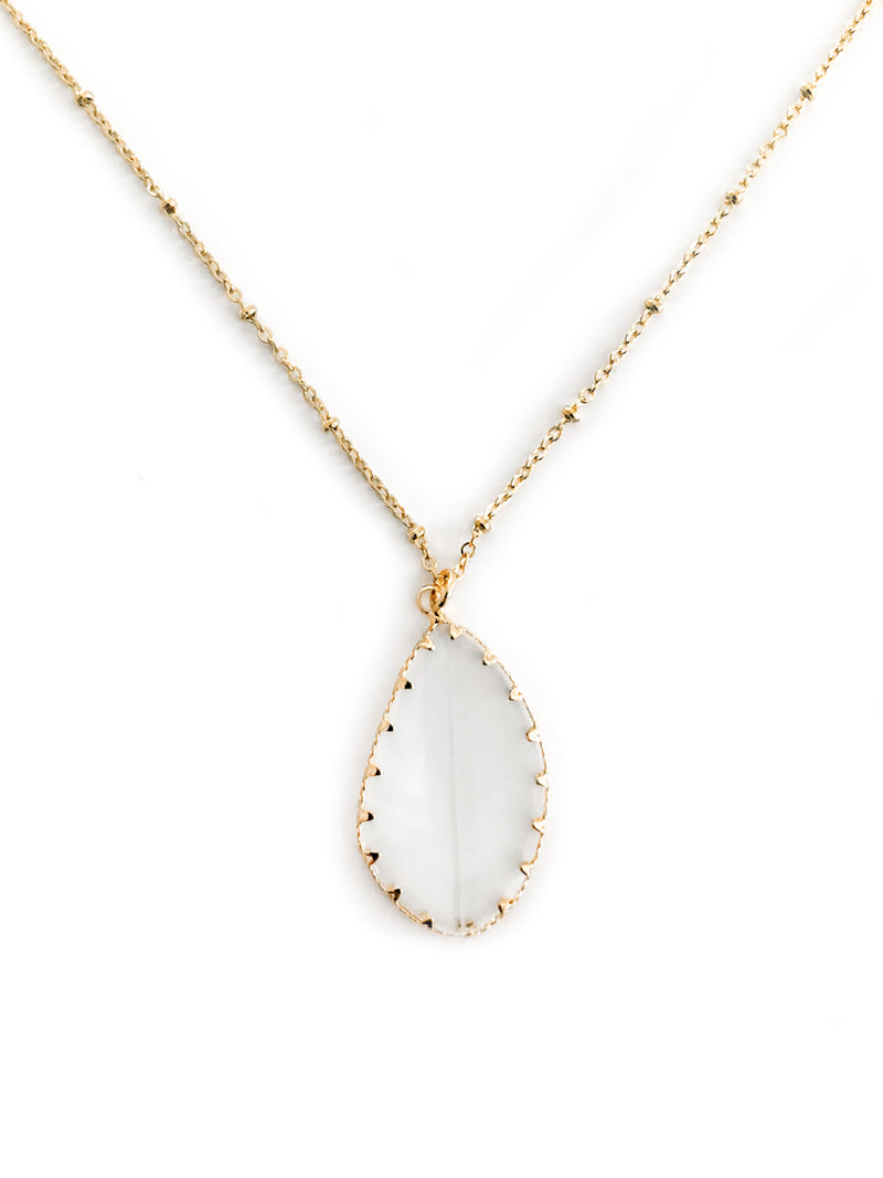 KETTING MET HANGER VAN KRISTAL - TRANSPARANT