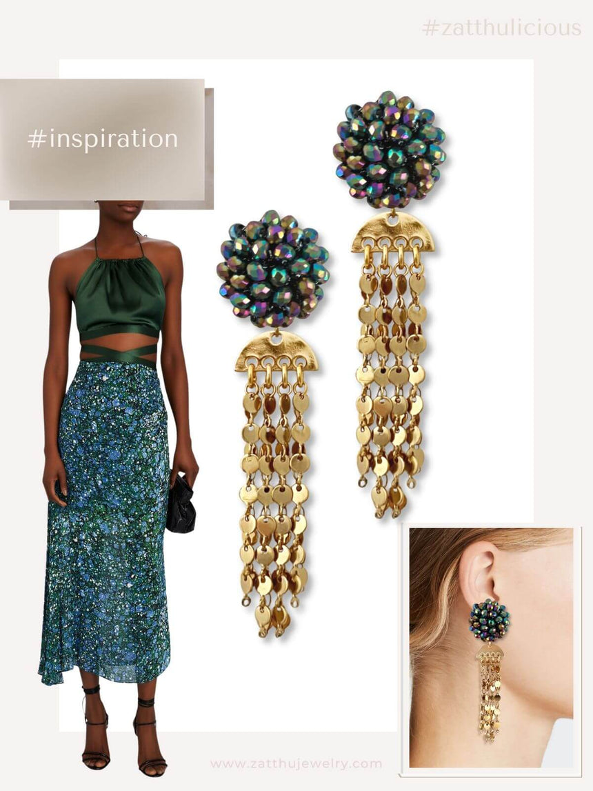 Keke statement oorbellen multicolor