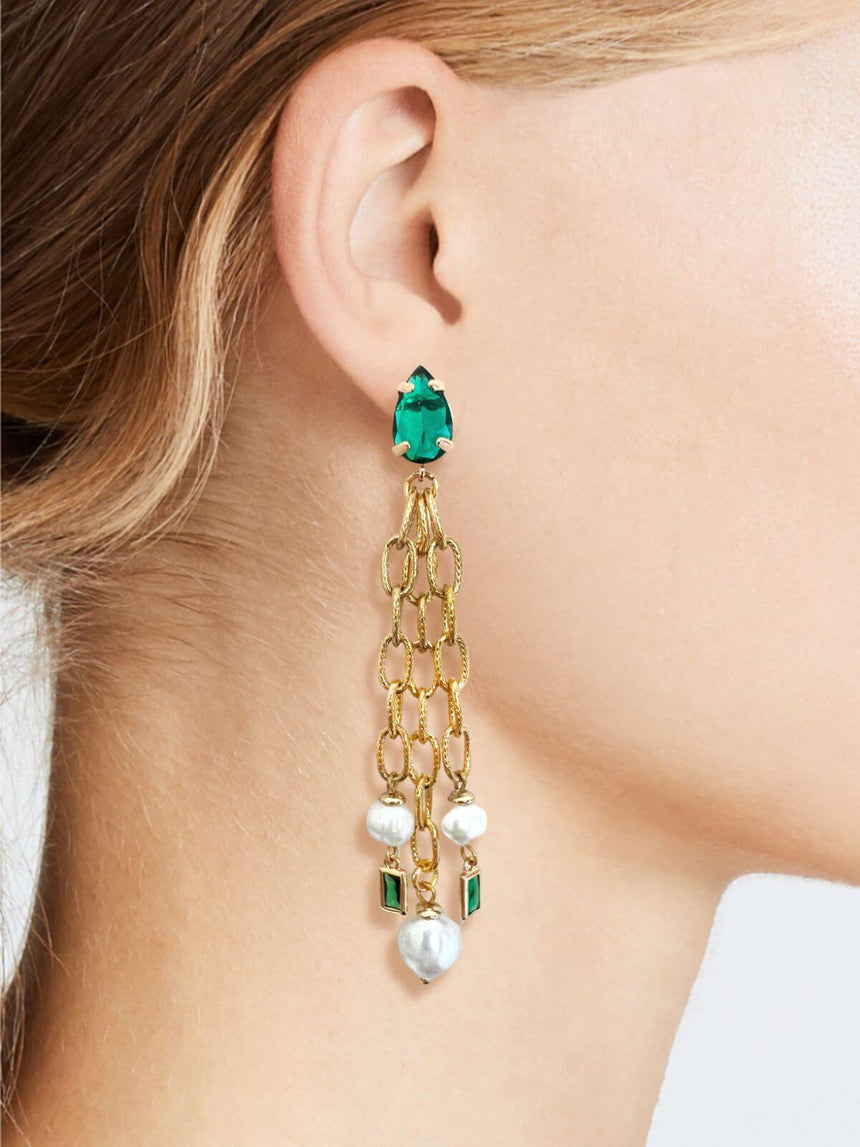 Kick statement oorbellen groen