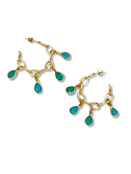 Kira oorringen met kristal