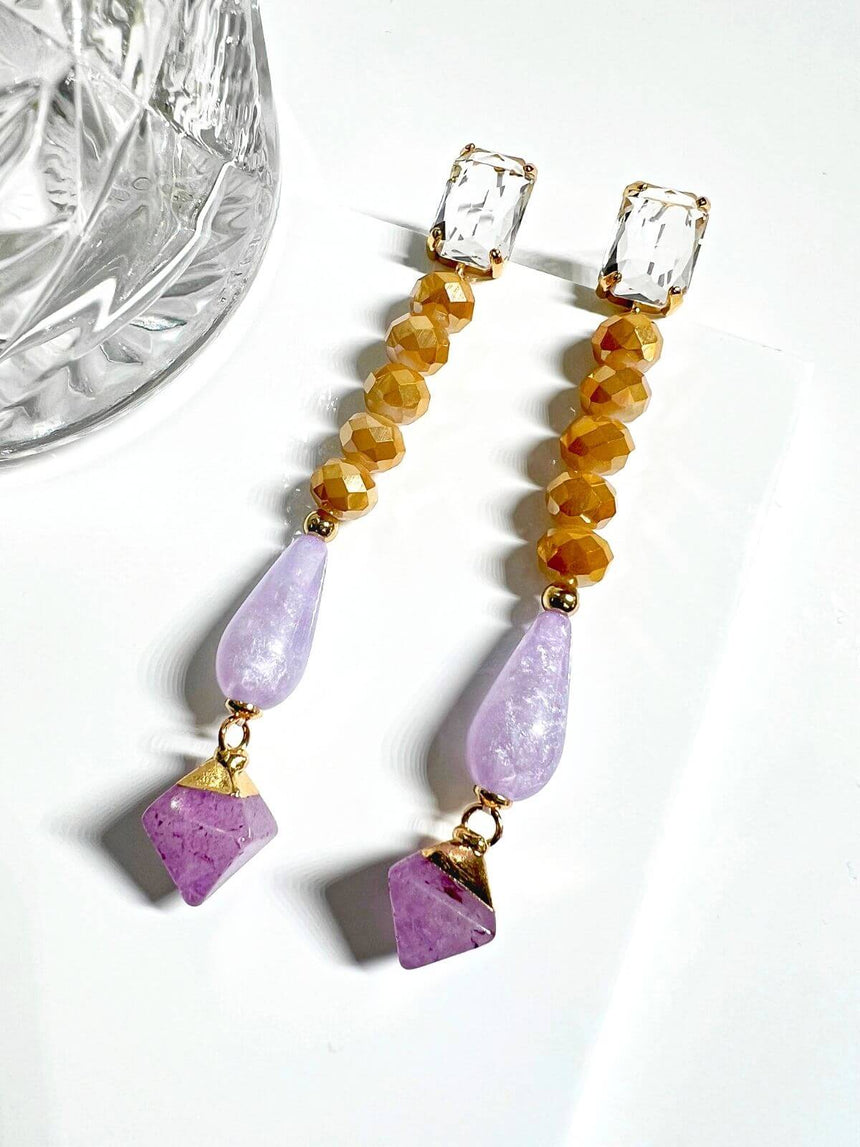 Kory statement oorbellen multicolor