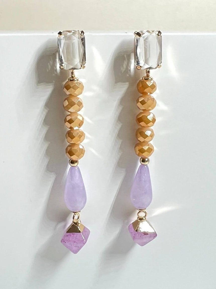 Kory statement oorbellen multicolor