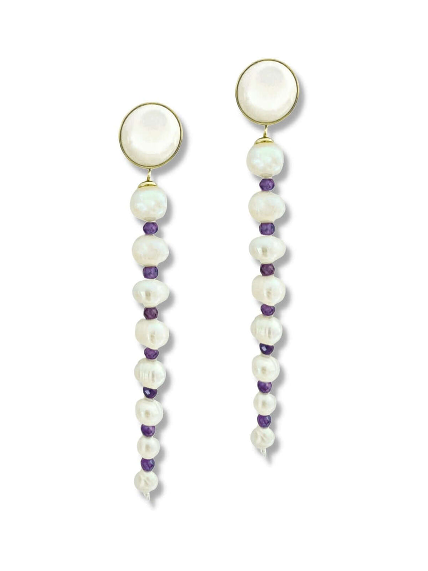 Kyra lange pareloorbellen