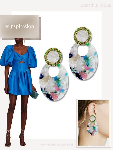 Lavi statement oorbellen multicolor