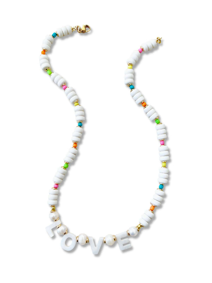 Leli kralenketting Love multicolor