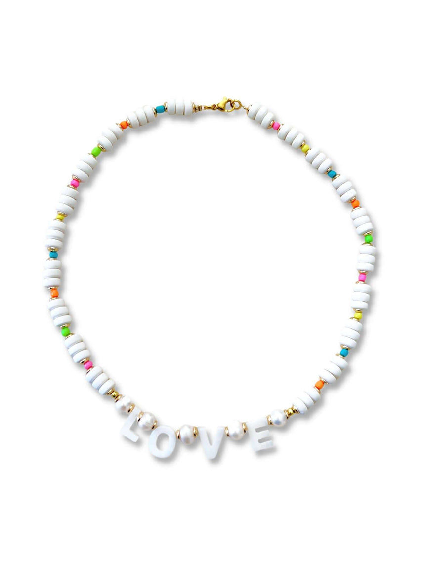 Leli kralenketting Love multicolor