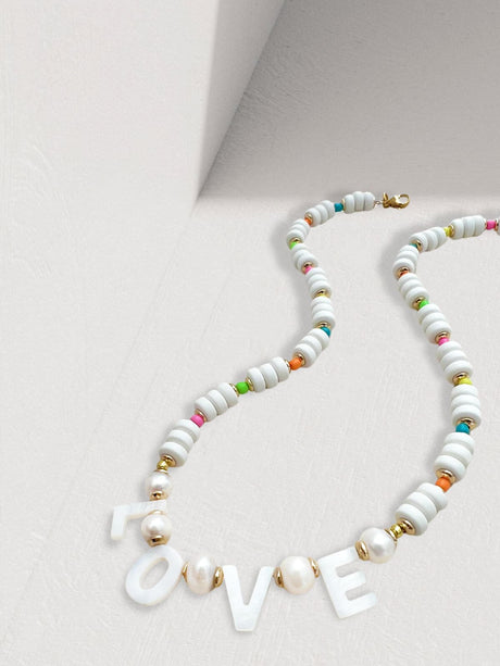 Leli kralenketting Love multicolor