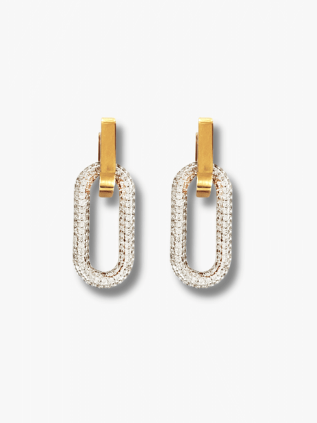 Icel oorbellen met zirkonia hanger