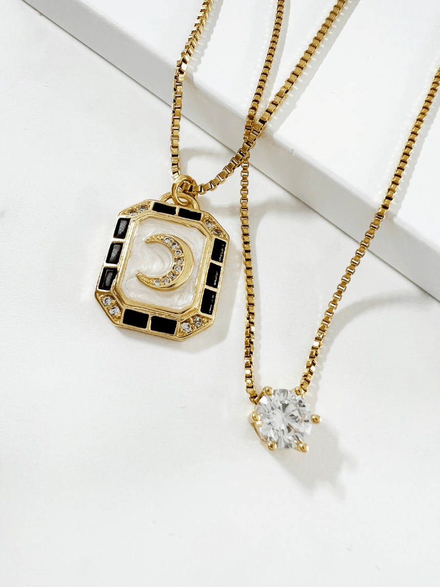 Ikka ketting met bedel maan