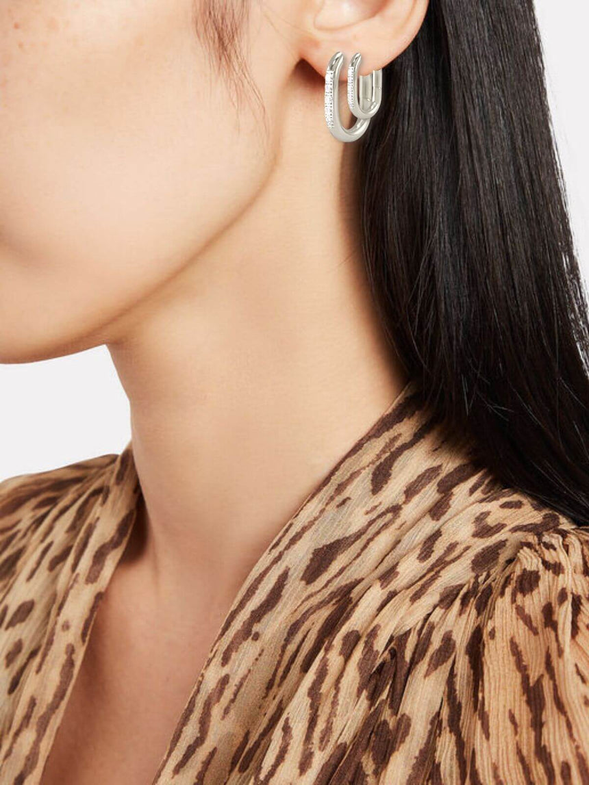 Jira oorringen met zirkonia large