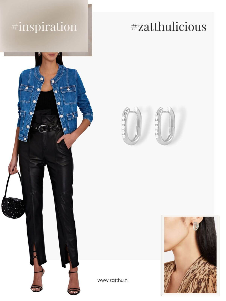 Jits oorringen met zirkonia small