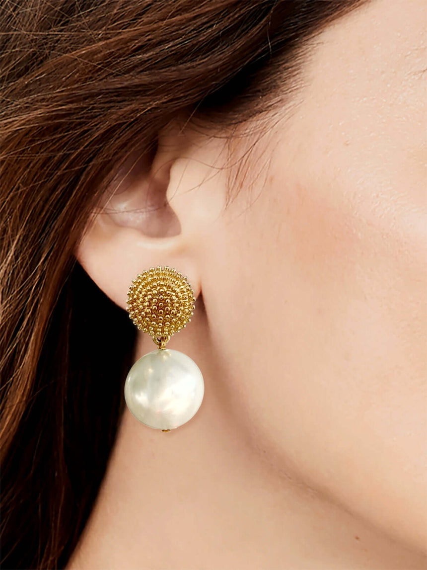 Jois oorbellen met grote parel