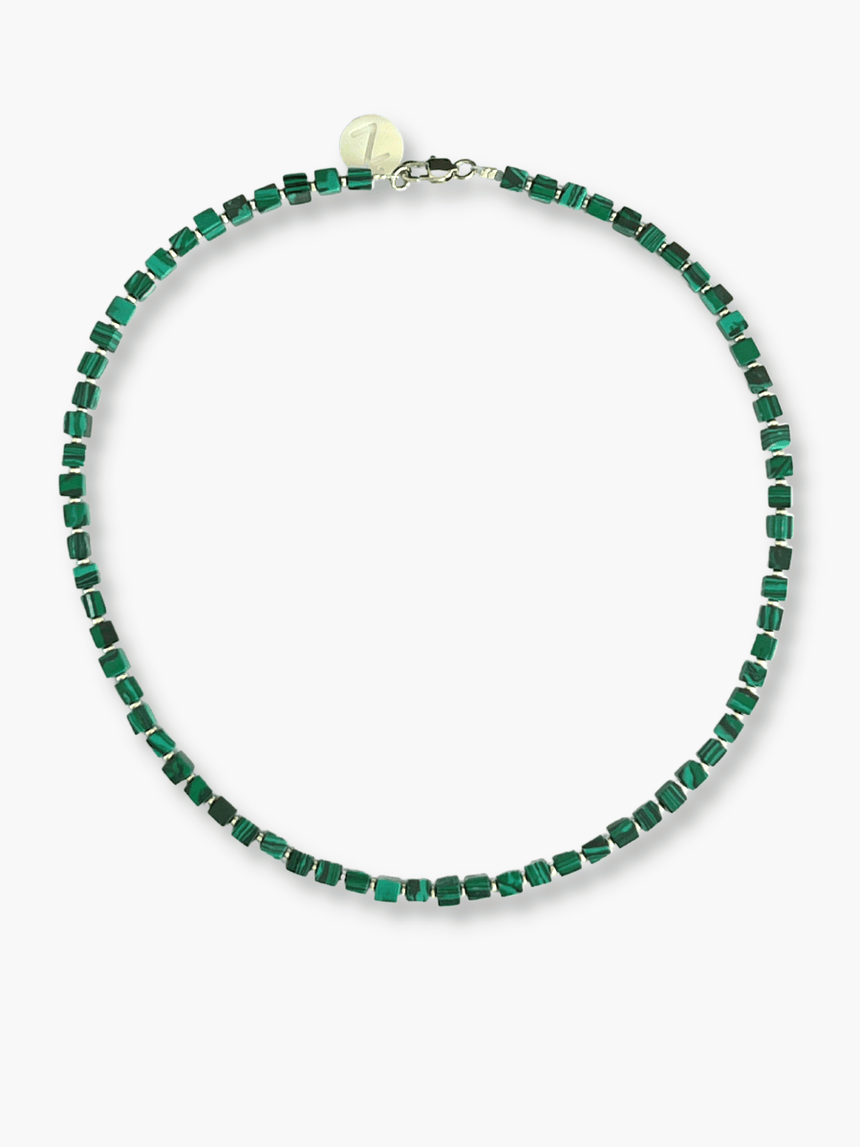 Isé groene kralenketting van natuursteen