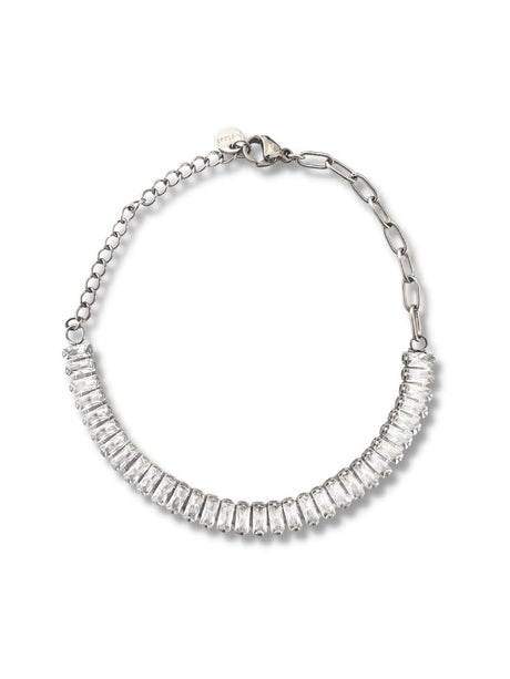 Joos stainless steel armband met zirkonia